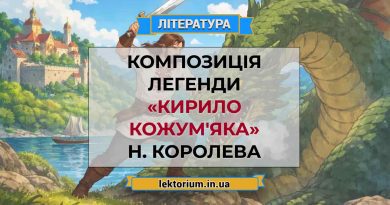 Композиція легенди «Кирило Кожум'яка» Н. Королева