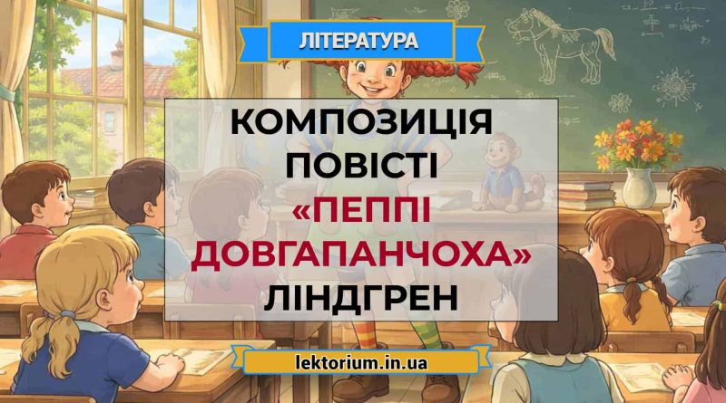 Композиція повісті «Пеппі Довгапанчоха» Ліндгрен
