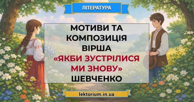 Мотиви та композиція вірша «Якби зустрілися ми знову» Шевченко