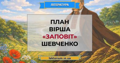 План вірша «Заповіт» Шевченко