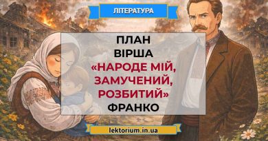 План вірша «Народе мій, замучений, розбитий» Франко