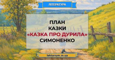 План казки «Казка про Дурила» Симоненко