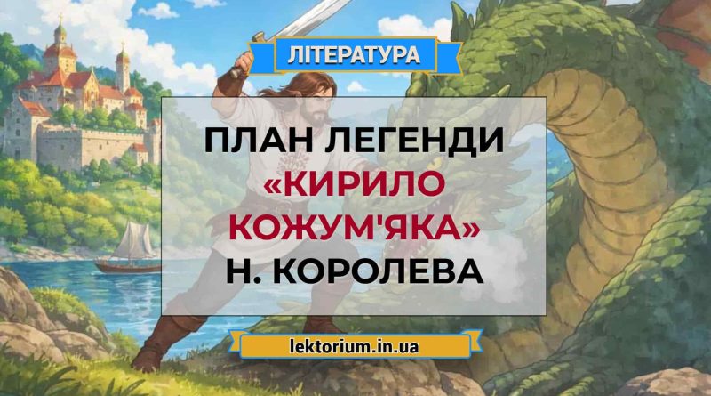 План легенди «Кирило Кожум'яка» Н. Королева