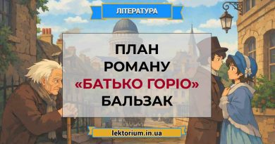 План роману «Батько Горіо» Бальзак