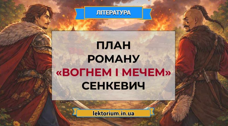 План роману «Вогнем і мечем» Сенкевич