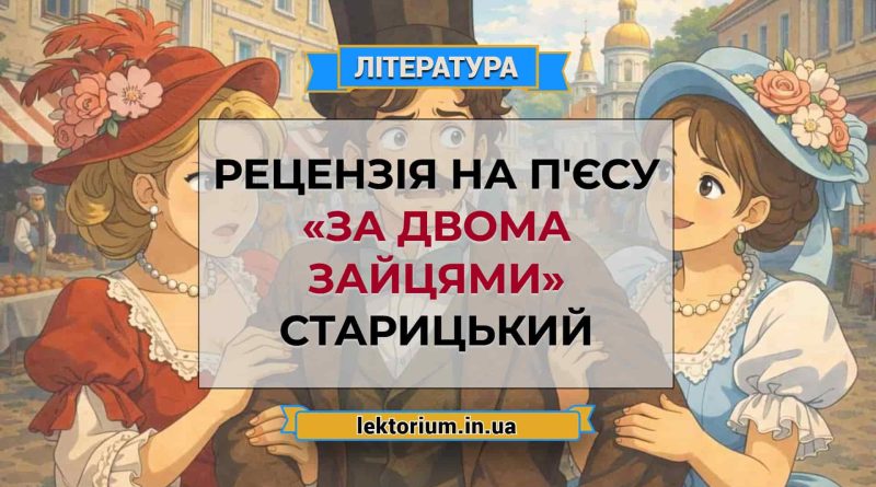 Рецензія на п'єсу «За двома зайцями» Старицький