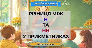 Різниця між н та нн у прикметниках