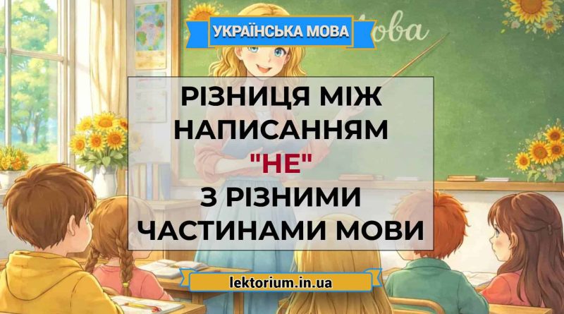 Різниця між написанням _не_ з різними частинами мови