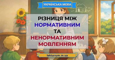 Різниця між нормативним та ненормативним мовленням