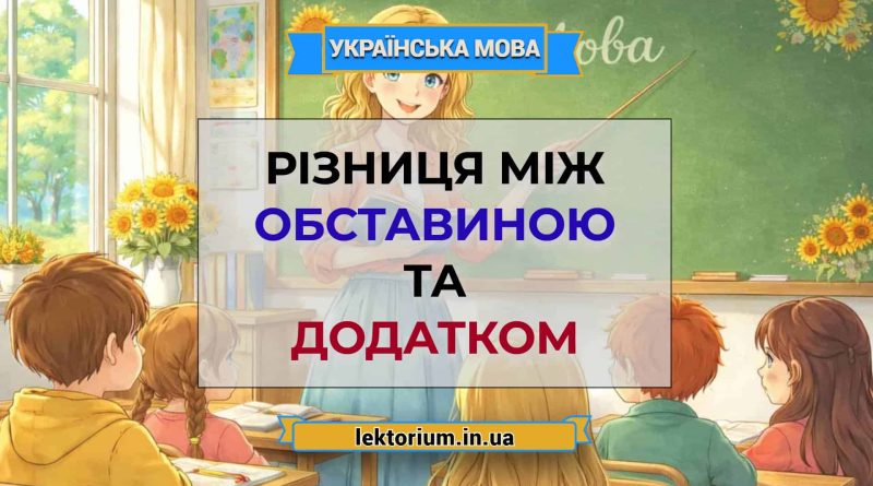 Різниця між обставиною та додатком
