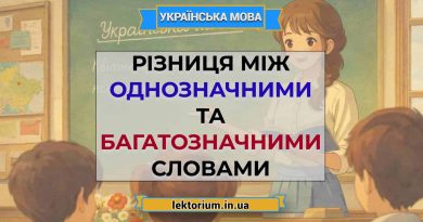 Різниця між однозначними та багатозначними словами