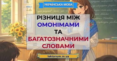 Різниця між омонімами та багатозначними словами