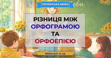 Різниця між орфограмою та орфоепією