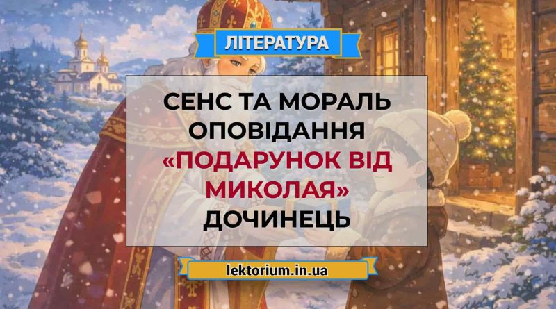 Сенс та мораль оповідання «Подарунок від Миколая» Дочинець