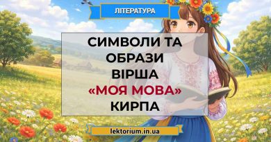 Символи та образи вірша «Моя мова» Кирпа