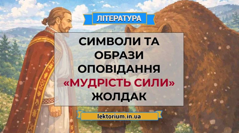 Символи та образи оповідання «Мудрість сили» Жолдак
