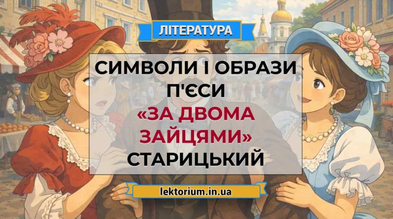 Символи і образи п'єси «За двома зайцями» Старицький
