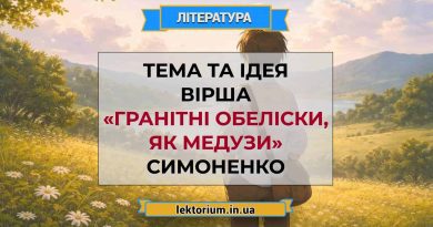 Тема та ідея вірша «Гранітні обеліски, як медузи» Симоненко