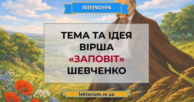 Тема та ідея вірша «Заповіт» Шевченко