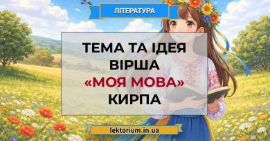 Тема та ідея вірша «Моя мова» Кирпа