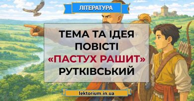 Тема та ідея повісті «Пастух Рашит» Рутківський