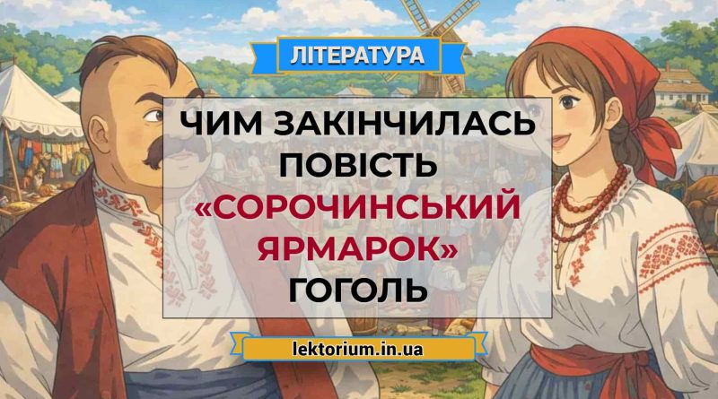 Чим закінчилась повість «Сорочинський ярмарок» Гоголь