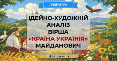 Ідейно-художній аналіз вірша «Країна Українія» Майданович