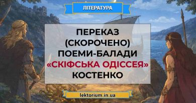 Переказ (скорочено) поеми-балади «Скіфська одіссея» Костенко