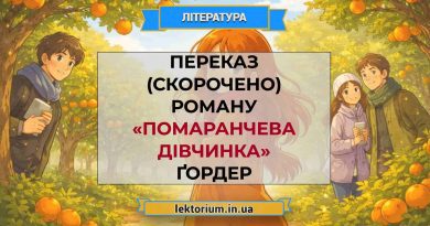 Переказ (скорочено) роману «Помаранчева дівчинка» Ґордер