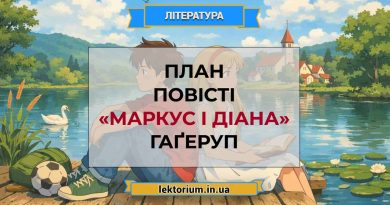 План повісті «Маркус і Діана» Гаґеруп