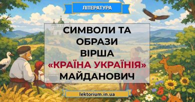 Символи та образи вірша «Країна Українія» Майданович