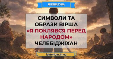 Символи та образи вірша «Я поклявся перед народом» Челебіджіхан