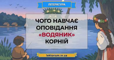 Чого навчає оповідання «Водяник» Корній