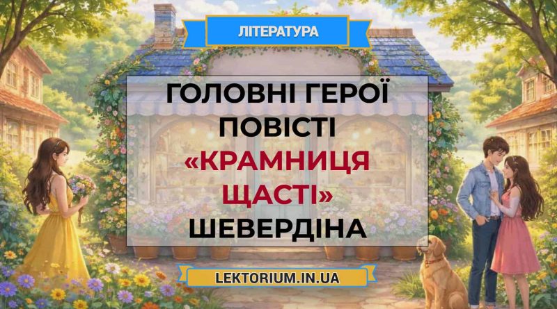 Головні герої повісті «Крамниця щасті» Шевердіна