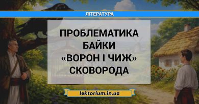 Проблематика байки «Ворон і Чиж» Сковорода