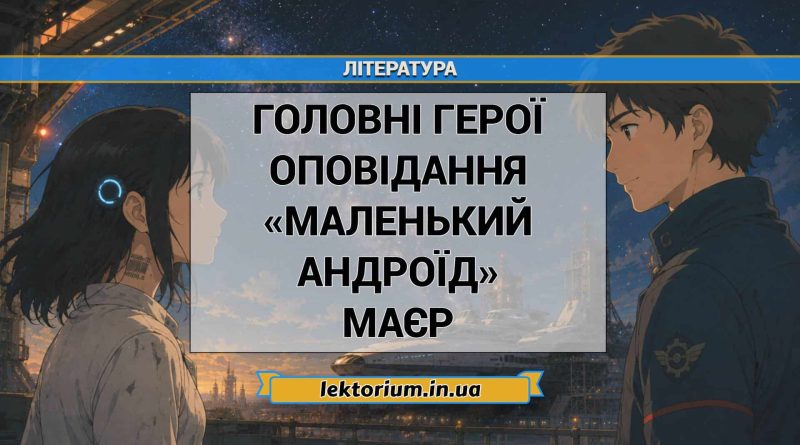 Головні герої оповідання «Маленький андроїд» Маєр