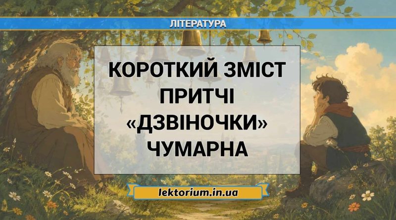 Короткий зміст притчі «Дзвіночки» Чумарна